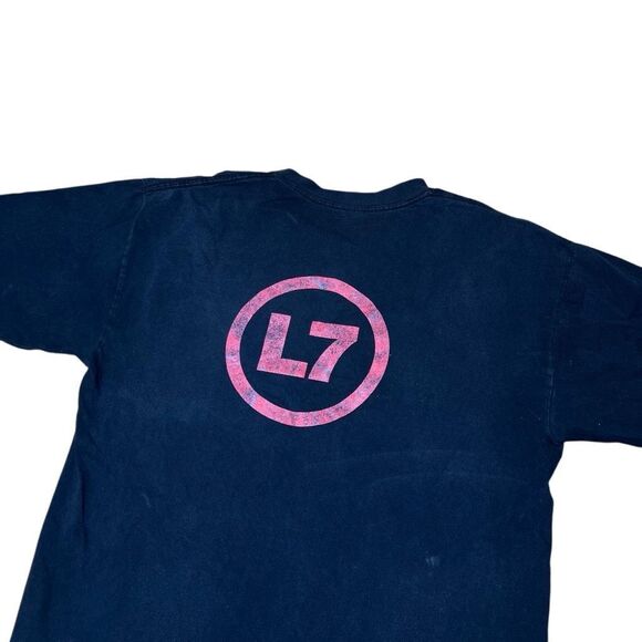 Vintage L7 Off The Wagon Punk Rock Grunge Band T Shirt XL - Picture 5 of 5